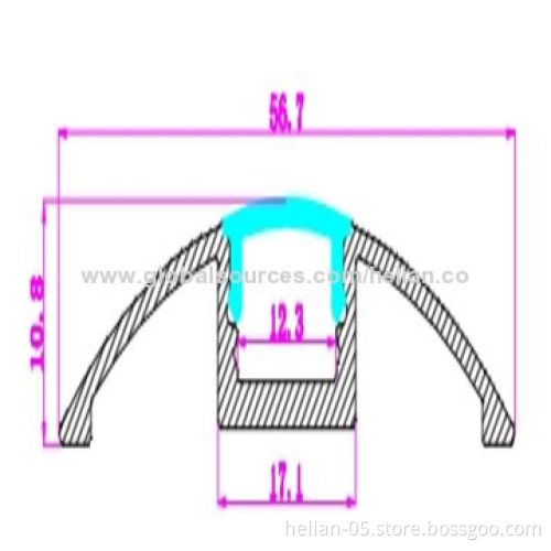 Decoration application LED aluminum profile